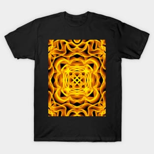 Abstract Golden Ripples T-Shirt